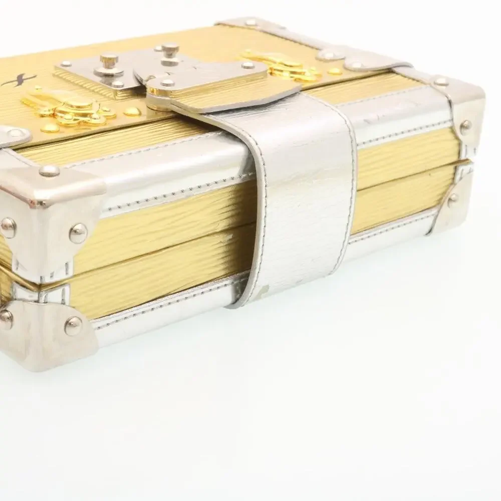 LOUIS VUITTON Epi Petite Mar Shoulder Bag Silver Gold M54652